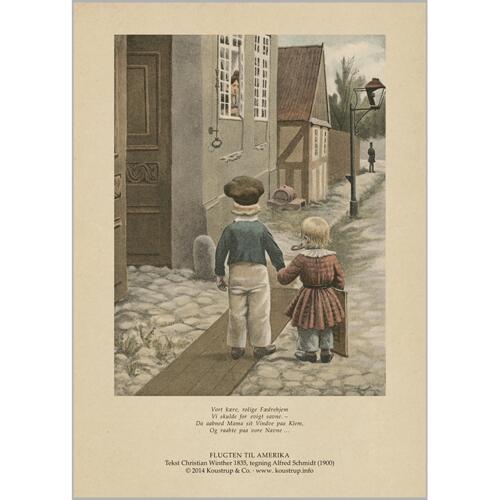 ART PRINT A4 - Flight to America 2