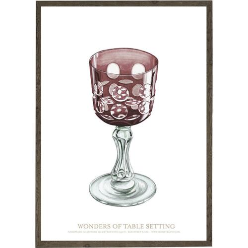 Glassware red and clear - ART PRINT - CHOOSE SIZE