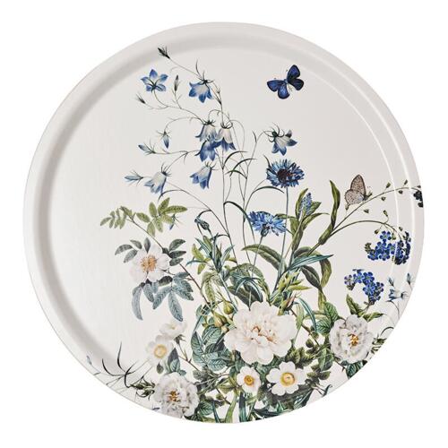 Tray Blue Flower Garden