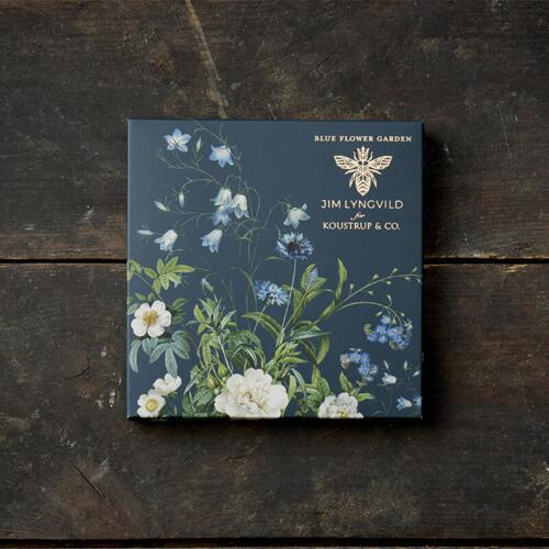 BLUE FLOWER GARDEN - Square card set 