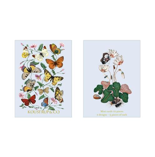 Small cards with butterflies