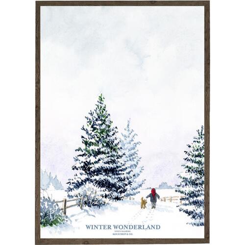 Winter wonderland with frame