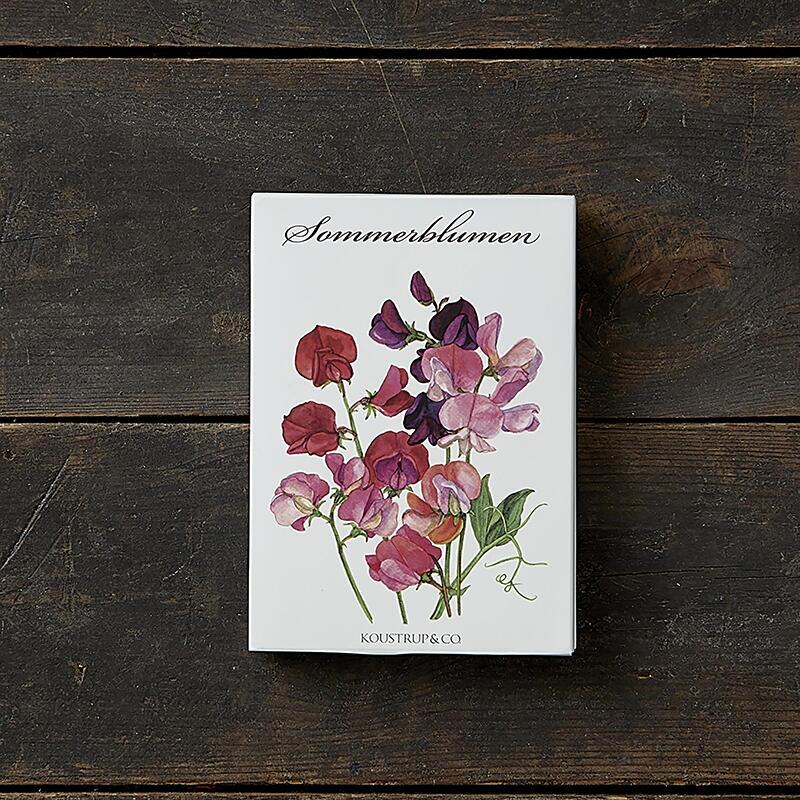 SUMMER FLOWERS - 8 cards (German)