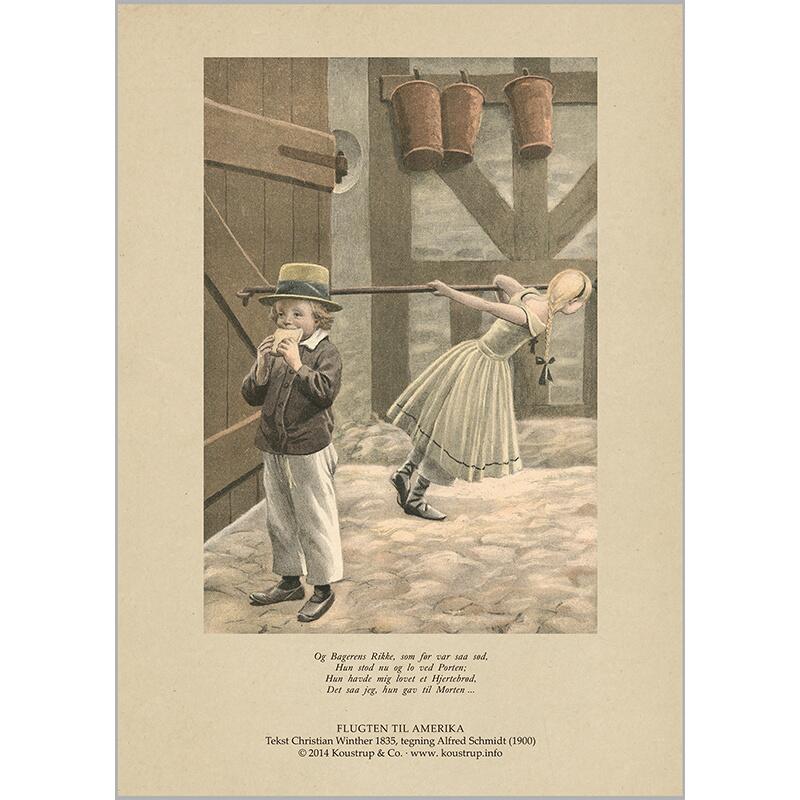 ART PRINT A4 - Flight to America 1