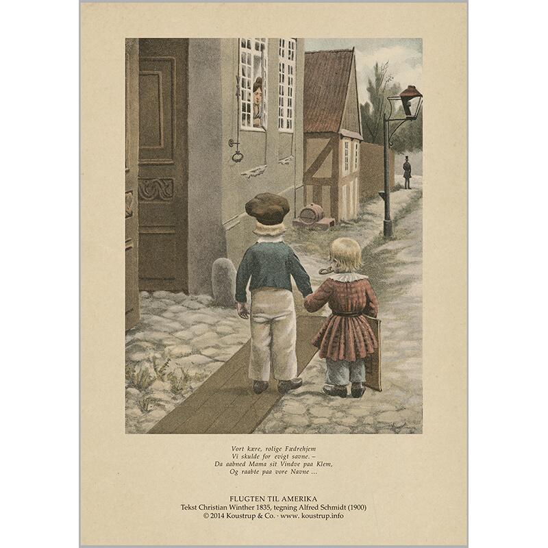 ART PRINT A4 - Flight to America 2