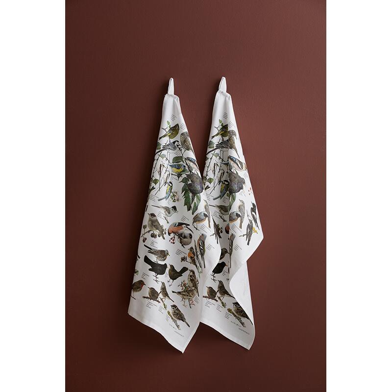 ORGANIC TEA TOWEL - Garden Birds