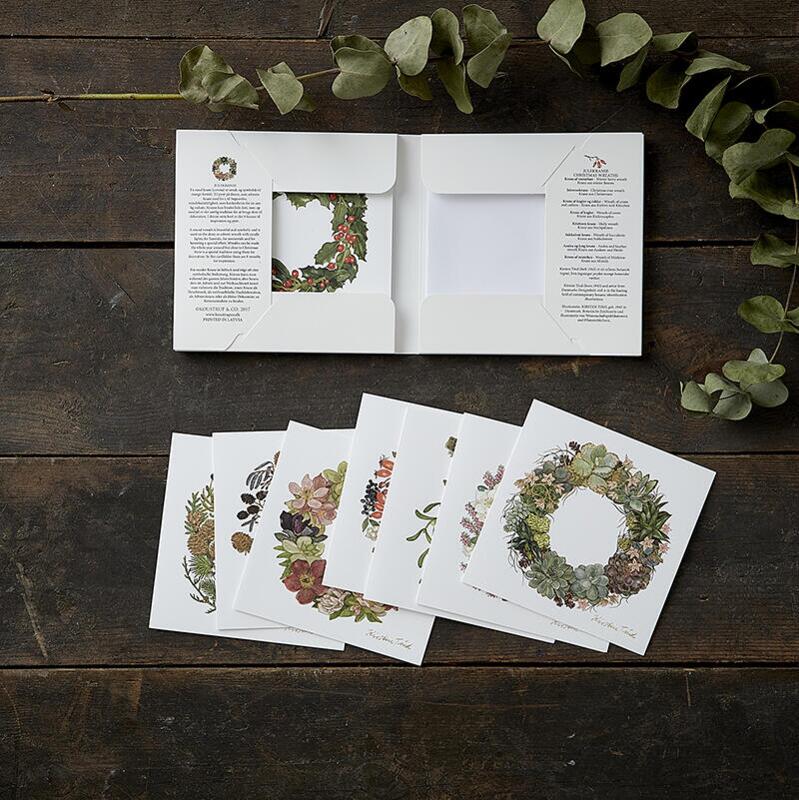 CHRISTMAS WREATHS - Square Card Pack