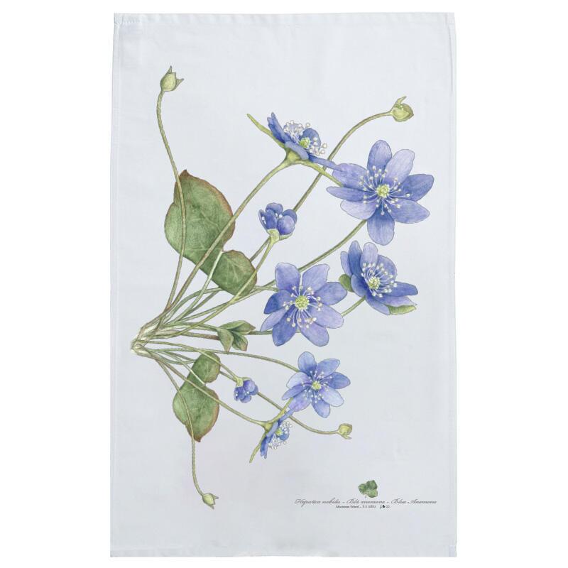 ORGANIC DISH TOWEL - Blue Anemone