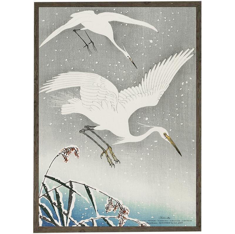 Silver Heron - Ohara Koson