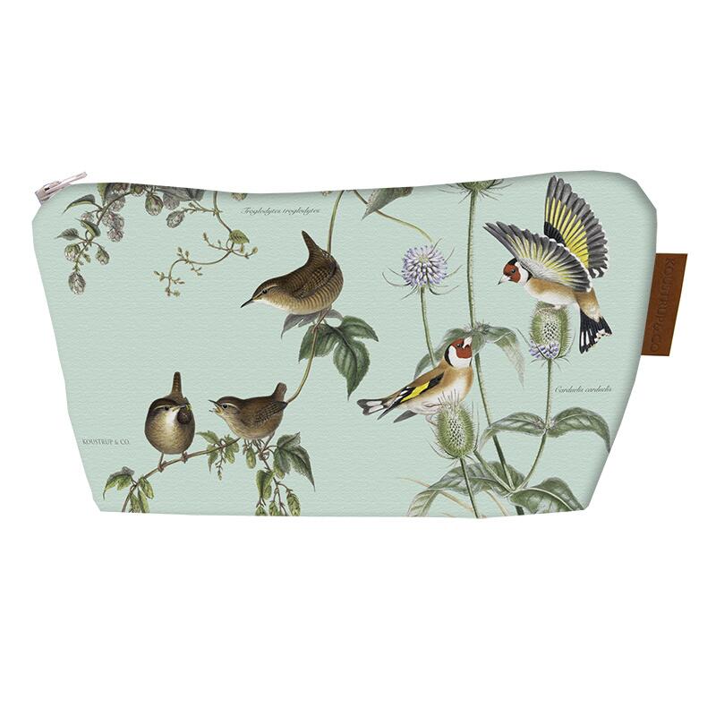 COSMETIC BAG - Garden Birds (with base) - SOLD OUT
