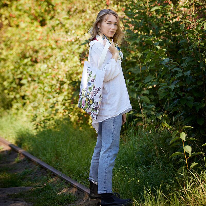 Organic Cotton Bag - Flower garden JL - SOLD OUT