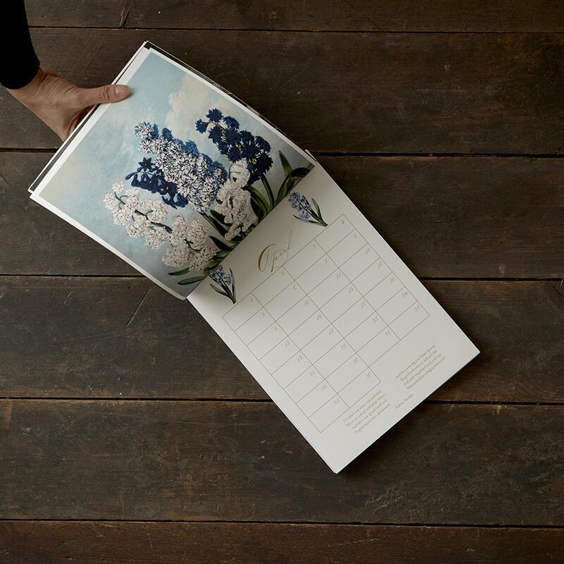 A4 Perpetual Calendar - Flowers and Poems - SOLD OUT