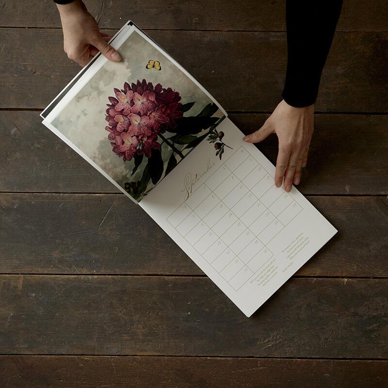 A4 Perpetual Calendar - Flowers and Poems - SOLD OUT