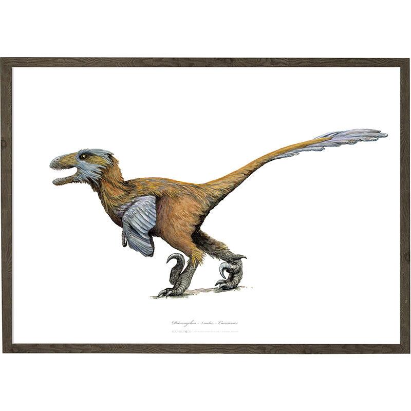 Deinonychus - Art Print - Choose Size