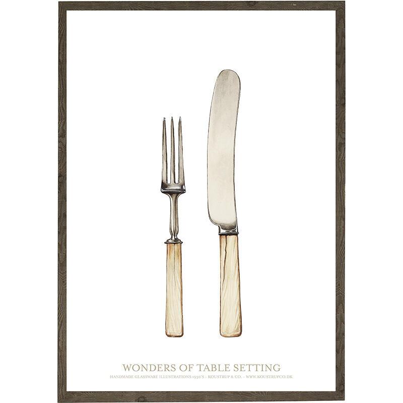 Fork and Knife - ART PRINT - CHOOSE SIZE