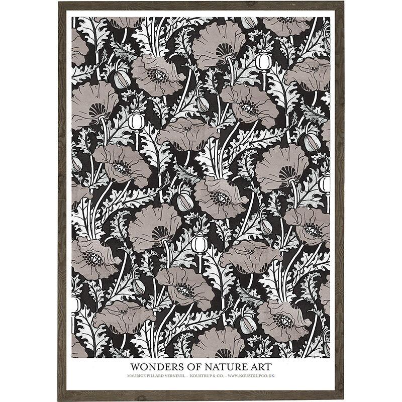 Poppy grey - ART PRINT - CHOOSE SIZE