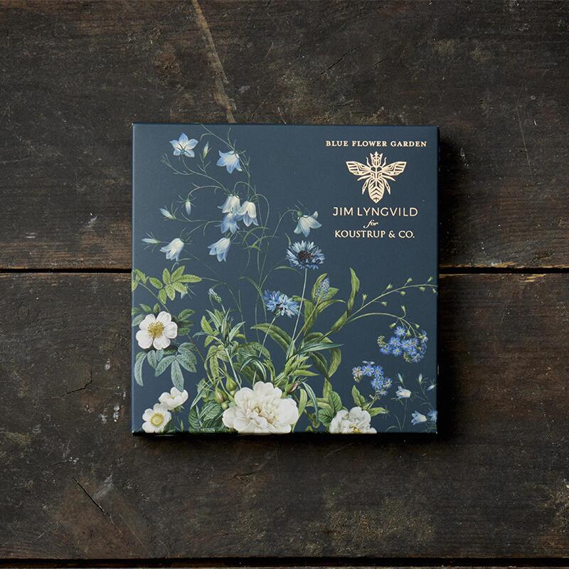 BLUE FLOWER GARDEN - Square card set 