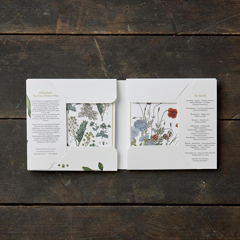 THE FLORA DANICA ATLAS – WILD PLANTS - Square card folder