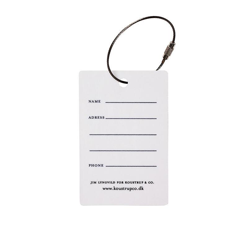 LUGGAGE TAG - The Flora Danica Atlas - Sea Rocket and Red Clover