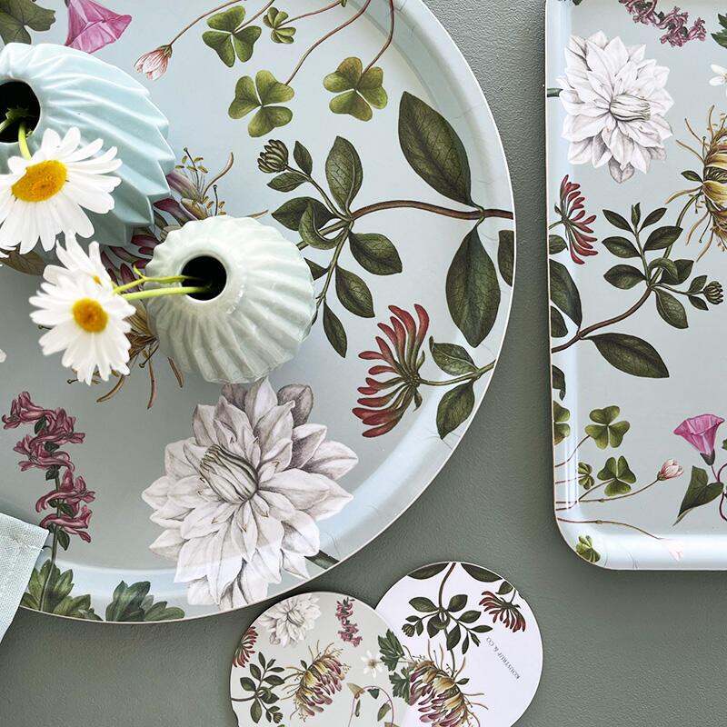 Flora Danica set tray 32x15