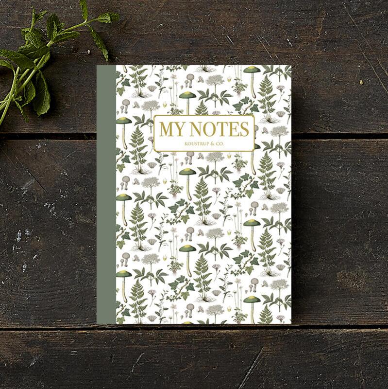 Notebook Green floral