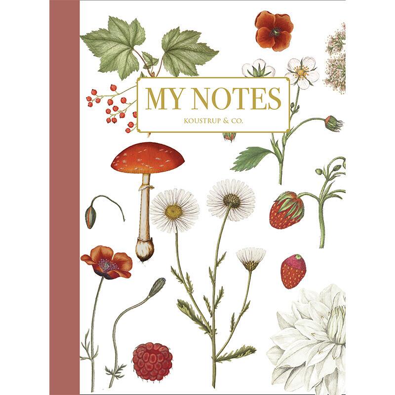 Red Floral Notebook