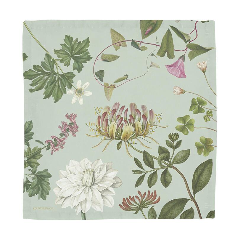 Cloth napkin The Flora Danica Atlas