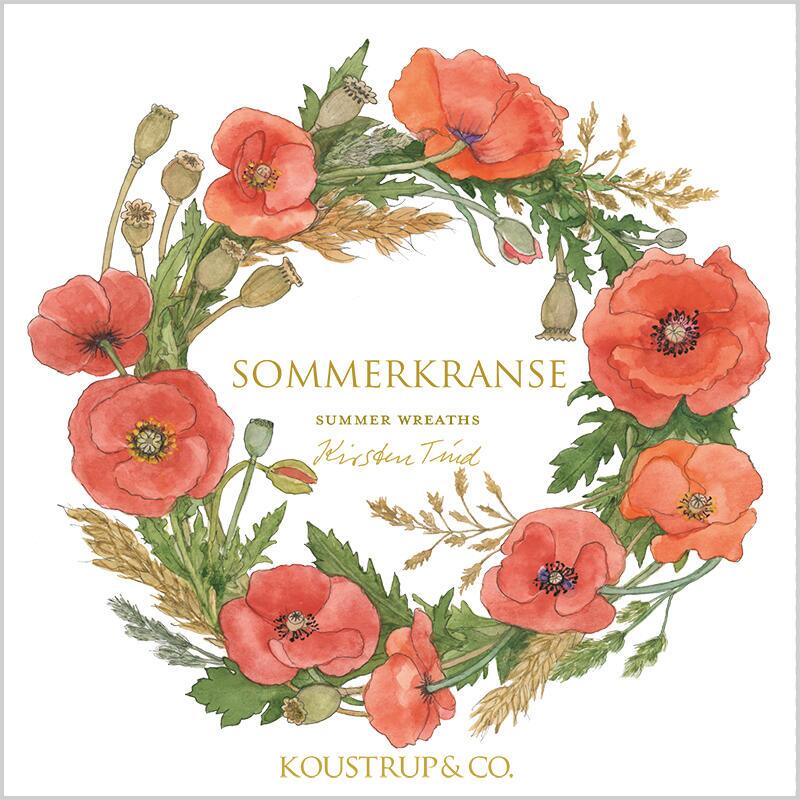 SUMMER WREATHS - Square card set