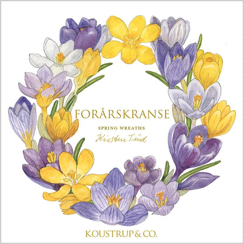 SPRING WREATHS - Square card set