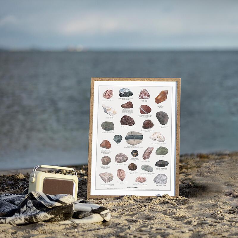 BEACH STONES - Poster A2