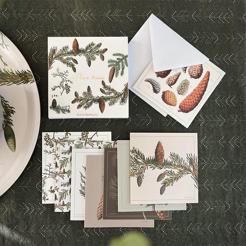 PINE TREES - Square card set