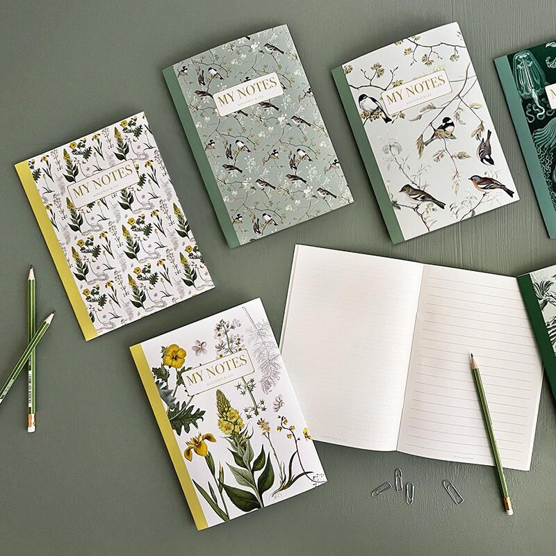 Notebook - Yellow Floral Pattern