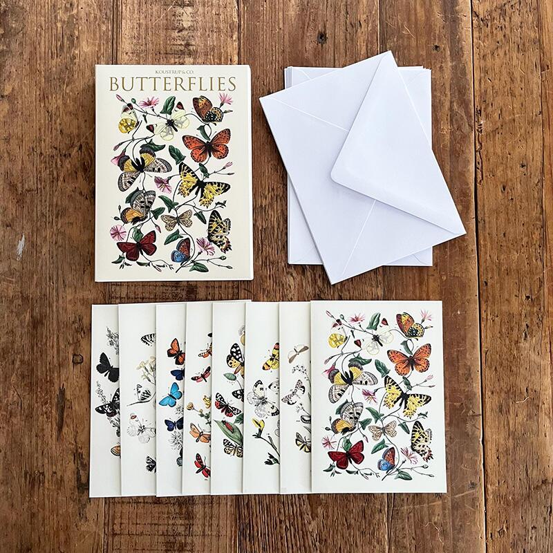 BUTTERFLIES - 8 cards
