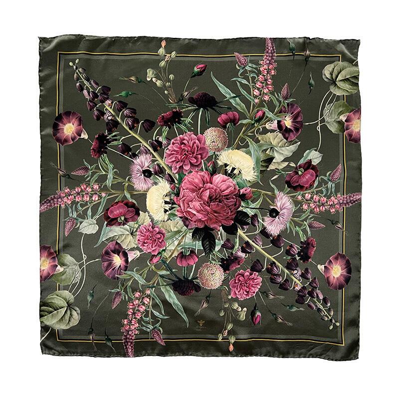SILK SCARF - Blossom Garden JL - 50 cm