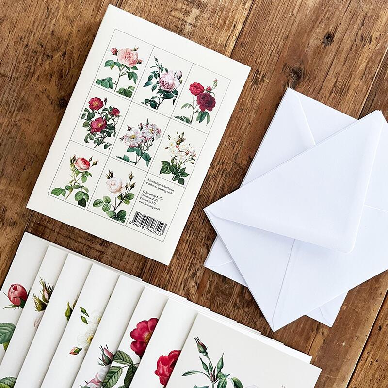 HISTORIC ROSES - 8 cards