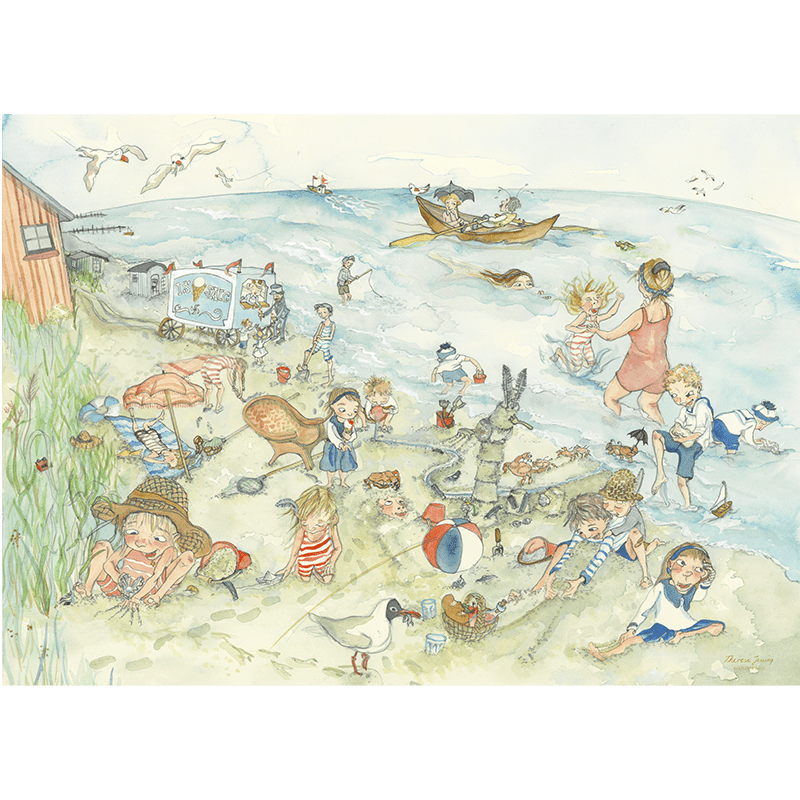 Beach fun - ART PRINT - CHOOSE SIZE