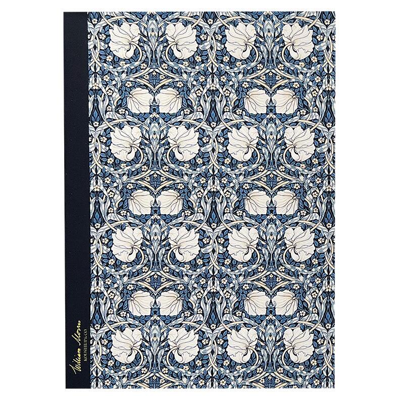 William Morris Pimpernel pattern Dark Blue front cover