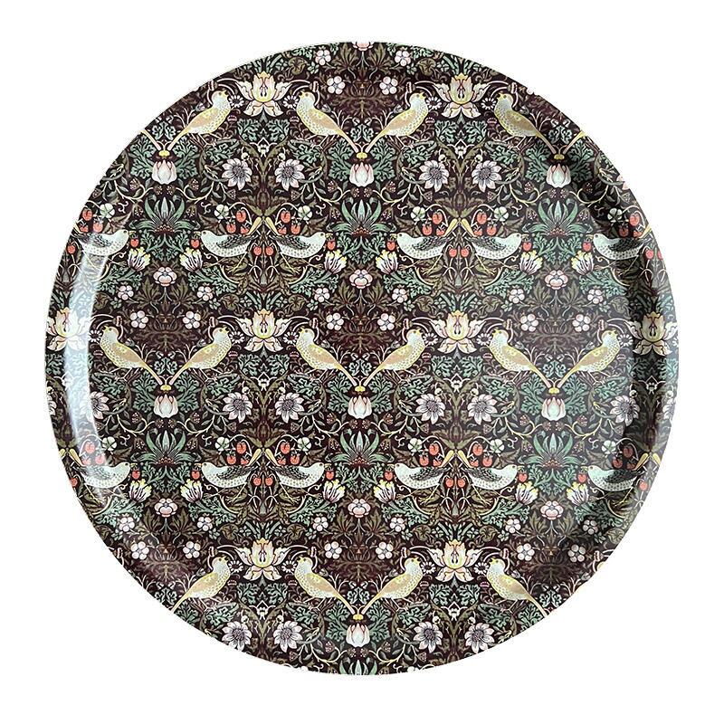 TRAY Ø38 - Morris Strawberry Thief bordeaux