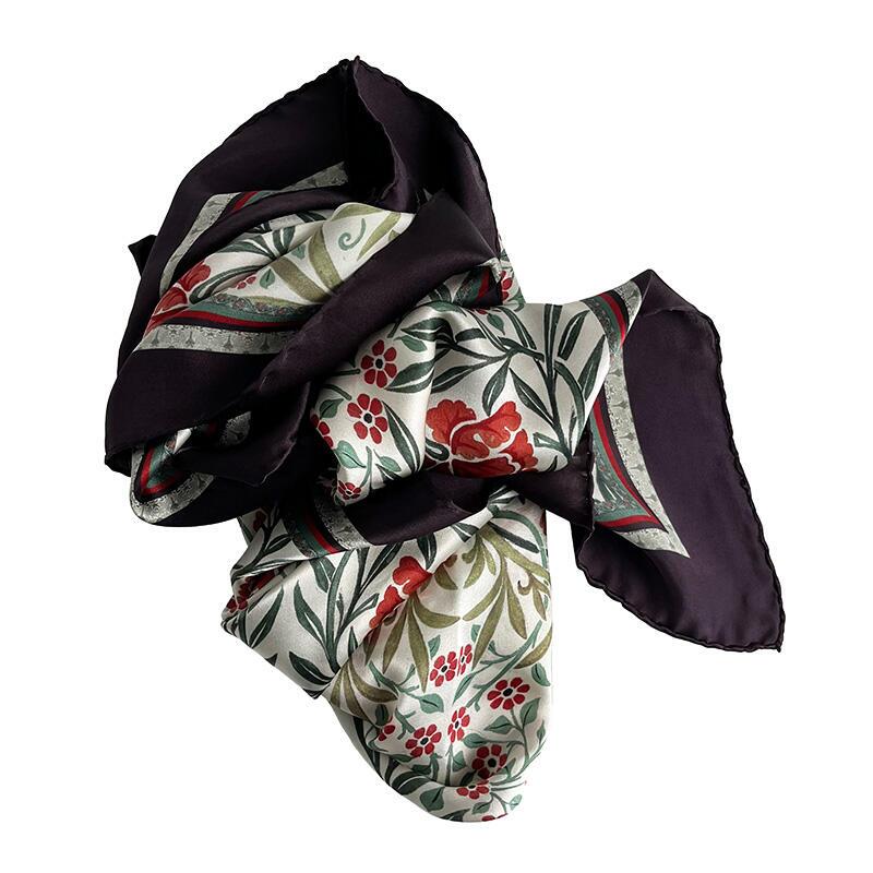 SILK SCARF - Morris Oxford red - 50 cm