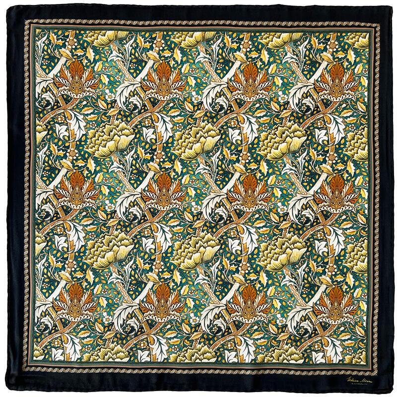 SILK SCARF - Morris Windrush green - 90 cm