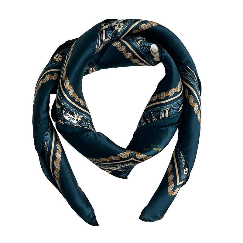 SILK SCARF - Morris Pimpernel blue - 90 cm