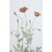 Kitchen towel with Flora Danica's red poppies.