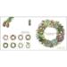 CHRISTMAS WREATHS - Square Card Pack