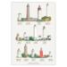 A4 PRINT - Danish Lighthouses