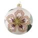 GLASS BAUBLE - Light pink/bordeaux