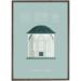 Garden pavilion (petrol) - ART PRINT - CHOOSE SIZE