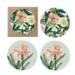GLASS COASTER - Helleborus - 4-pack