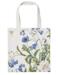 Cotton Tote Blue Flower Garden