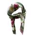 SILK SCARF - Rose Flower Garden JL - Pink/green 50 cm