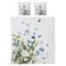 Organic Double-Duvet Bedding Set - Blue Flower garden JL 200x220 cm